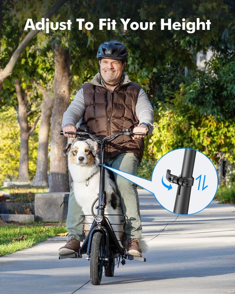 C1Plus Electric Scooter 1000W(Peak) with Removeable Two Baskets, Ample Storage for Pets & Cargo-Ul2272 Certified Bike