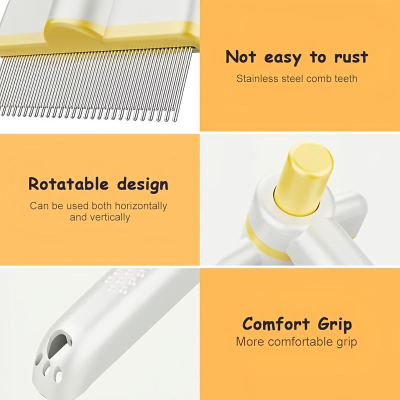 Self Cleaning Slicker Brush - Skin Friendly Deshedding Grooming Tool for Dogs & Cats, Suitable for Shedding & Haired Pets