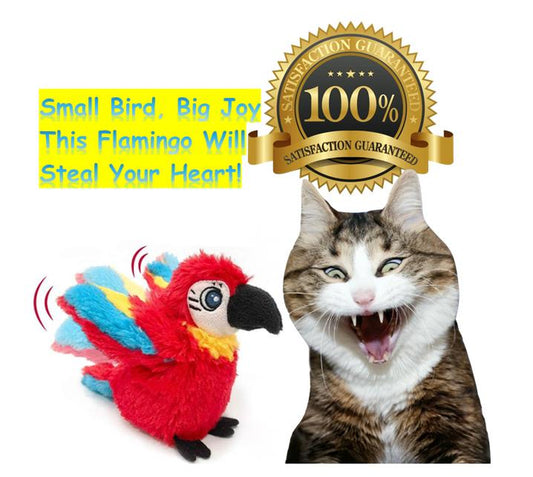 Cats&Dogs Go Crazy for This Touch-Activated Chirping Flamingo!