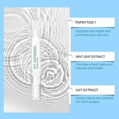 【Buy One, Get One Free】Toothbrush Pen 2 Pack,Cat/Dog Tooth Whitening & Cleaning,Natural Plant Substance-Pet Teeth Repairing Kit,Dogs Cats Natural Plants Tartar Remover Tool