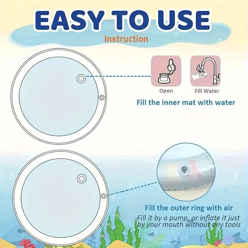 Inflatable Pet Water Sensory Bed-2025 Upgraded Thickened Sensory Water Palymat for Cats and Dogs