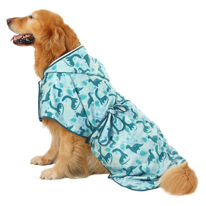 HDE Dog Bathrobe with Hood for Quick Drying Towel