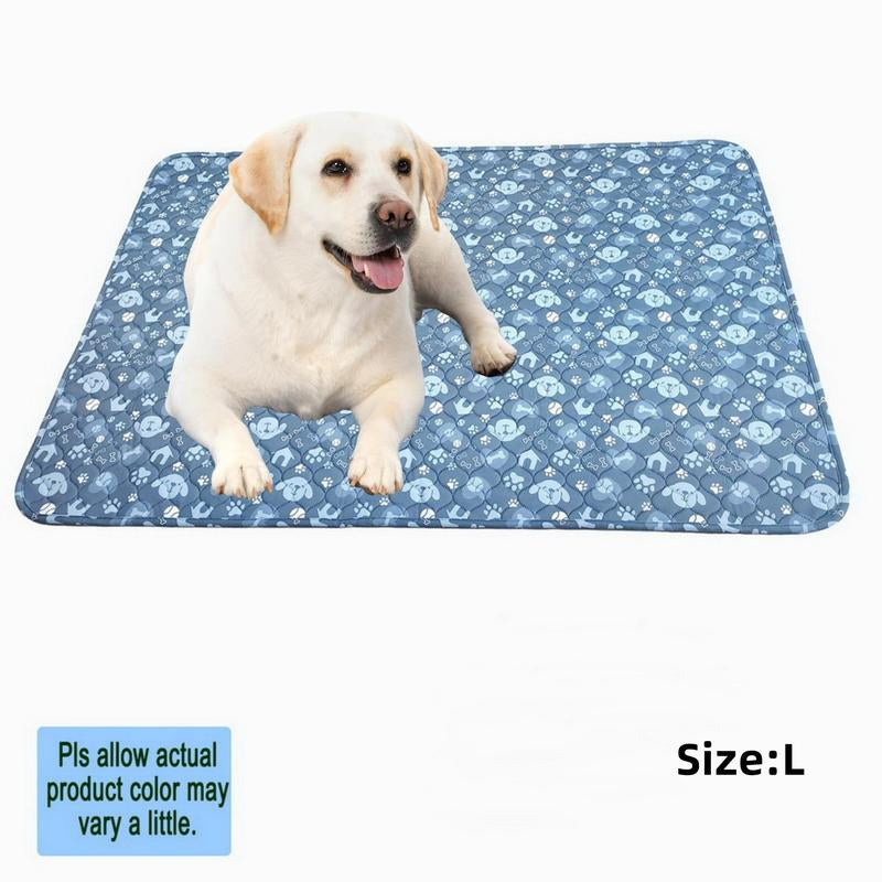 Cartoon Dog Pattern Pet Pee Pad, Washable Sleep Play Pad, Reusable Dogs Puppy Pads, Pet Training Pads for Dogs, Absorbent and Leak-Proof Whelping Pads, Non-Slip Puppy Pads, Puppy Training Pads