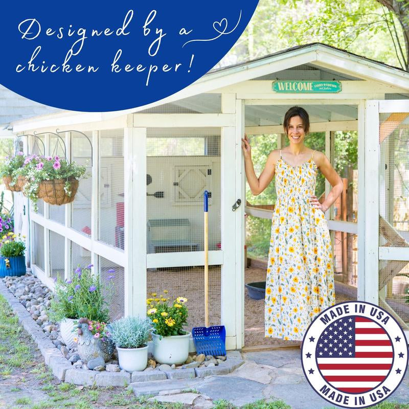 The Coop Scoop® | 2-In-1 Chicken Poop Scoop & Rake | Sand Sifting Shovel for Waste Removal