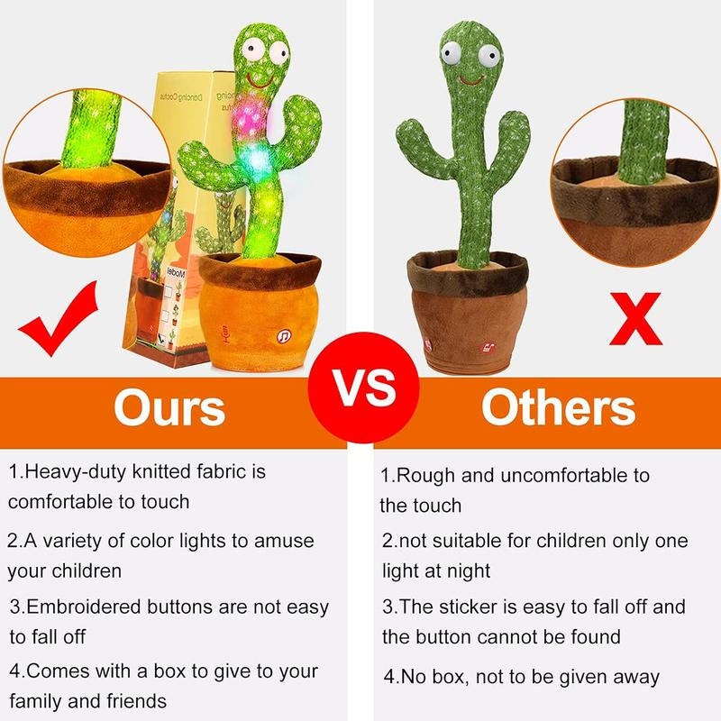 Dancing Cactus Toys,Talking Mimicking Singing Repeats What You Say