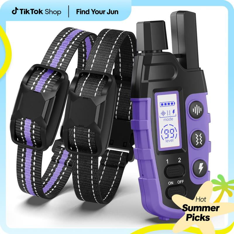 Dog Training Collar 2 Dogs-3300Ft Dog Shock Collar with Remote,Lp67 Waterproof E Collar for Dogs(5-120Lbs) #Cozyvibes #Petlife