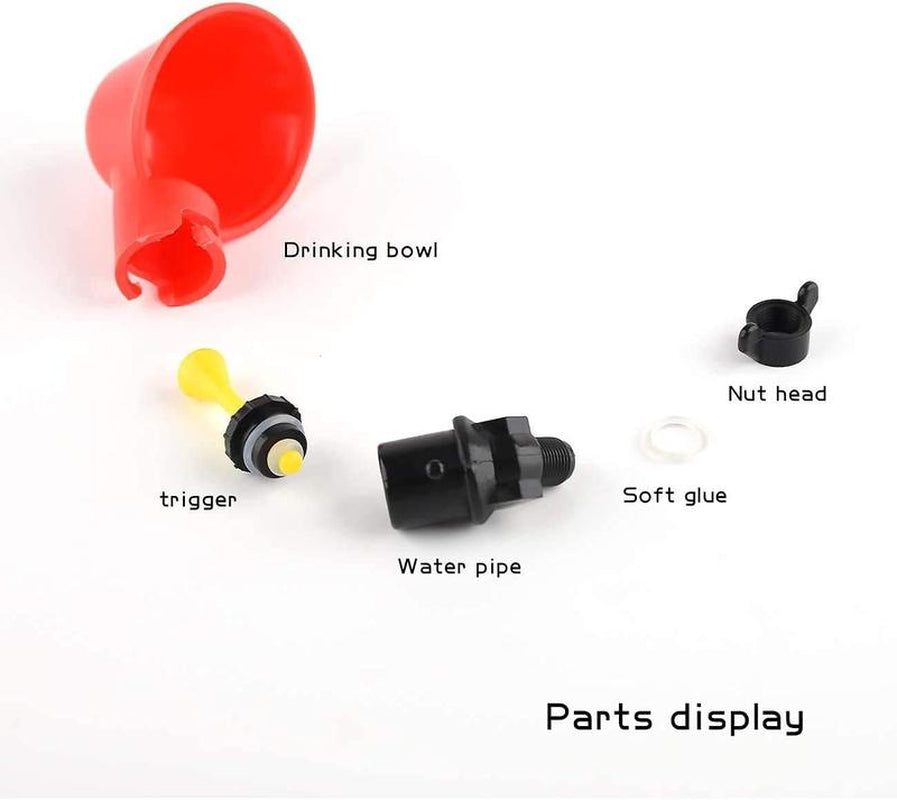 24-Pack Automatic Poultry Drinking Cups - Plastic Waterers for Chickens, Hens, and Quails Chicken Feeder Easter Gift