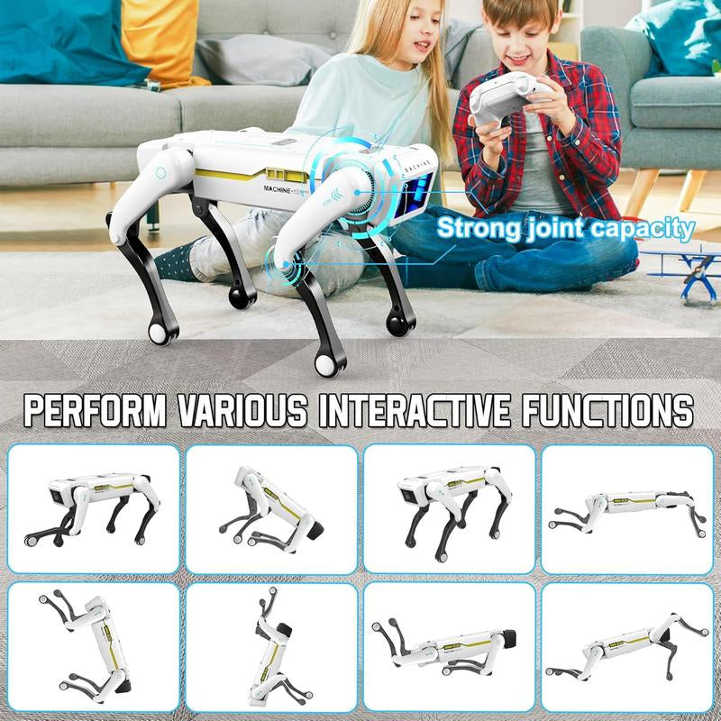 Robot Dog, AI Smart Pet, Can Dance and Do Kung Fu, with App/Remote Control, Supports Motion Programming, an Ideal Gift for Children