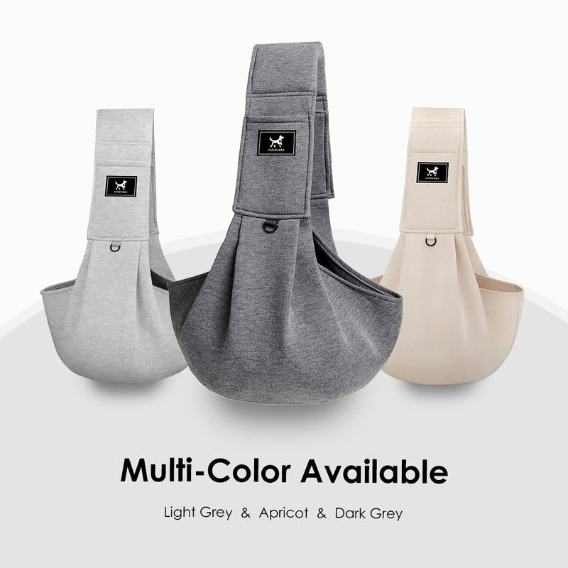Dog & Cat Sling for Small and Medium Pets up to 15 Lbs with Comfortable Adjustable Padded Shoulder Breathable Carrier Pet Portable Travel Bag