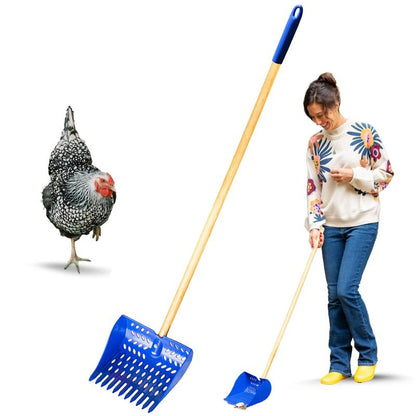 The Coop Scoop® | 2-In-1 Chicken Poop Scoop & Rake | Sand Sifting Shovel for Waste Removal