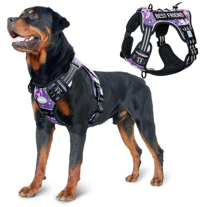 【Summer Sale】Auroth Tactical Dog Harness for Small to Large Dogs , Durable Reflective Dog Harness, Easy to Control, Large Dogs No Pull Adjustable Pet Harness, Dog & Cat Accessories, Pet Supplies