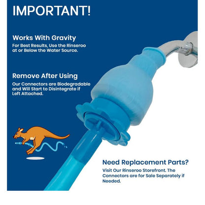 Rinseroo: Pet Shower/Sink Hose - Ideal for Pet Bathing & Grooming Anywhere