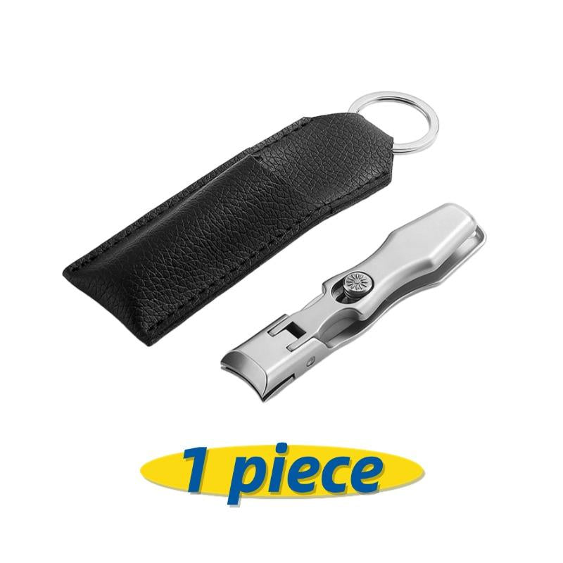 2025 Upgrade Nail Clippers , Large Wide Jaw Opening Toe Nail Clippers, Heavy Duty Stainless Steel No Splash Fingernail Clipper Cutters Long Handle with Catcher Nail Clipper Large Opening Nail Art Manicure Nail Care Set Professional Nail Trimmer Toe Nail