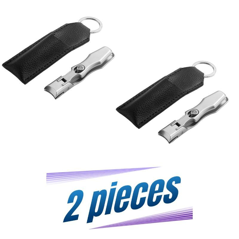 2025 Upgrade Nail Clippers , Large Wide Jaw Opening Toe Nail Clippers, Heavy Duty Stainless Steel No Splash Fingernail Clipper Cutters Long Handle with Catcher Nail Clipper Large Opening Nail Art Manicure Nail Care Set Professional Nail Trimmer Toe Nail