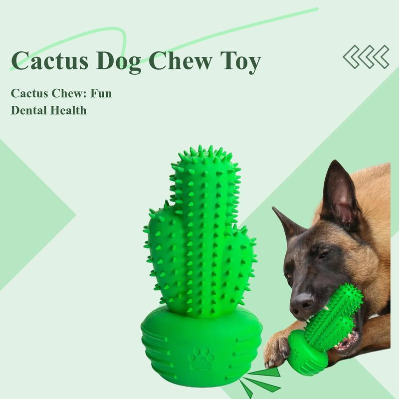 Cactus Shaped Dog Chew Toy, Pet Teeth Cleaning Toy, Pet Teeth Grinding Paw Toy, Pet Supplies, Pet Products