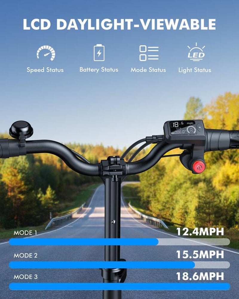 C1Plus Electric Scooter 1000W(Peak) with Removeable Two Baskets, Ample Storage for Pets & Cargo-Ul2272 Certified Bike