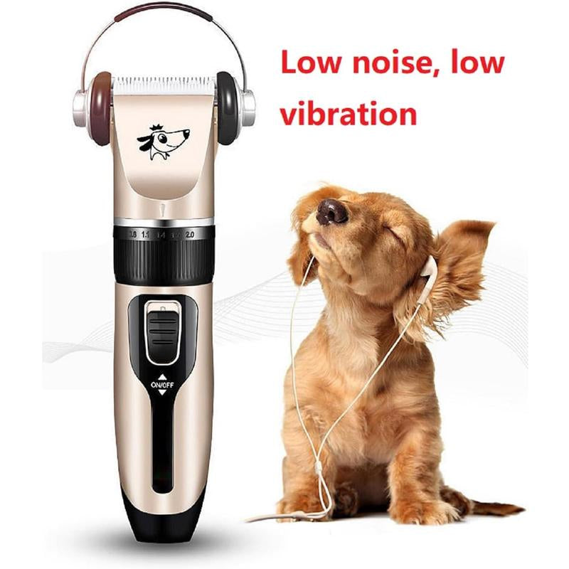 Clippers Kit and Paw Trimmer,Cordless,Low Noise, Electric Quiet,Rechargeable, Trimmer , Clippers for Thick Coats,Shaver for Small and Large Dogs Cats