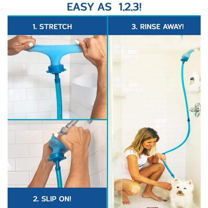 Rinseroo: Pet Shower/Sink Hose - Ideal for Pet Bathing & Grooming Anywhere