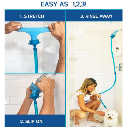 Rinseroo: Pet Shower/Sink Hose - Ideal for Pet Bathing & Grooming Anywhere