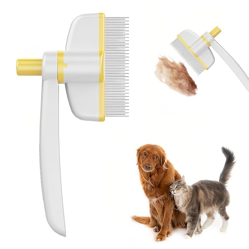 Self Cleaning Slicker Brush - Skin Friendly Deshedding Grooming Tool for Dogs & Cats, Suitable for Shedding & Haired Pets