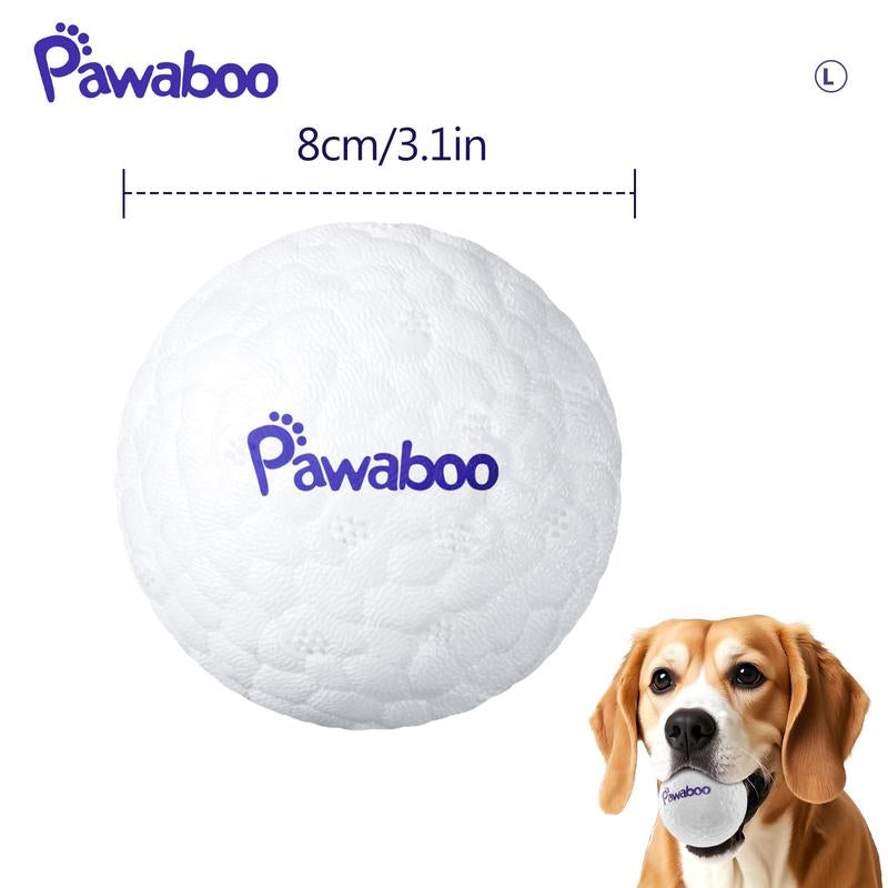 【Buy 1 Get 1 Free】Pawaboo Dog Balls for Aggressive Chewers, Indestructible Teething Tennis Balls for Dogs, Interactive High Bouncy Dog Toy Balls Water Toy Fetch Balls for Large Medium Small Dog and Puppies