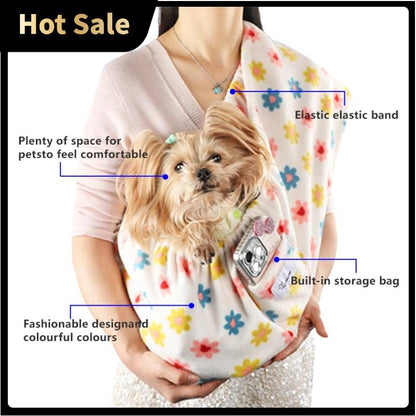 2025 Pet Sling Carrier L - Yunpawpet Handsfree Cat Sling Carrier Pouch for Chinchillas, Hedgehogs Puppies Kittens Dog Baby Cat Baby Dog Pet Hug Backpack