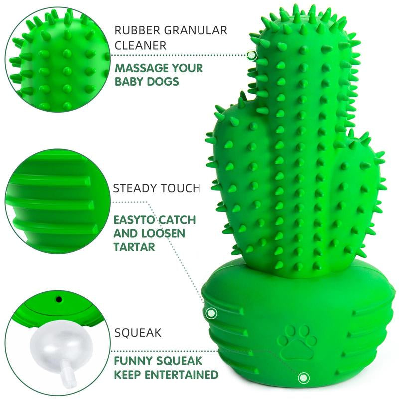 Cactus Shaped Dog Chew Toy, Pet Teeth Cleaning Toy, Pet Teeth Grinding Paw Toy, Pet Supplies, Pet Products