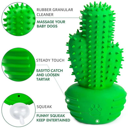 Cactus Shaped Dog Chew Toy, Pet Teeth Cleaning Toy, Pet Teeth Grinding Paw Toy, Pet Supplies, Pet Products