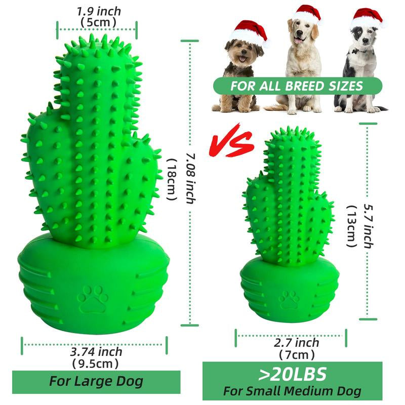 Cactus Shaped Dog Chew Toy, Pet Teeth Cleaning Toy, Pet Teeth Grinding Paw Toy, Pet Supplies, Pet Products
