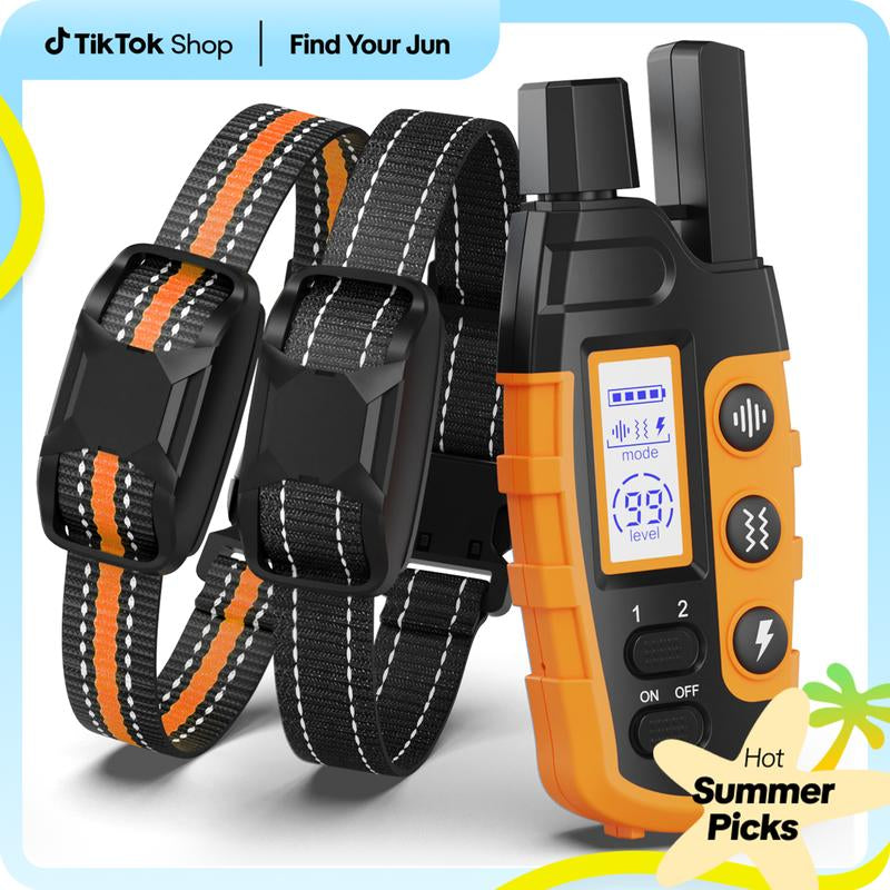 Dog Training Collar 2 Dogs-3300Ft Dog Shock Collar with Remote,Lp67 Waterproof E Collar for Dogs(5-120Lbs) #Cozyvibes #Petlife