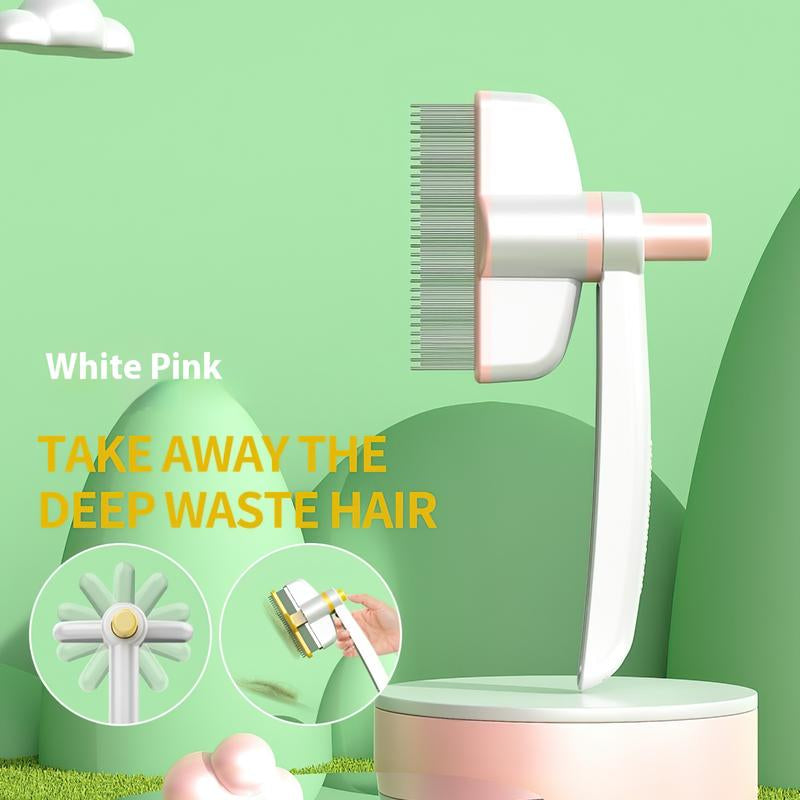 Self Cleaning Slicker Brush - Skin Friendly Deshedding Grooming Tool for Dogs & Cats, Suitable for Shedding & Haired Pets