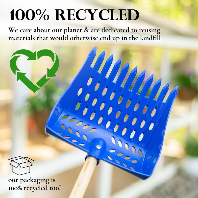 The Coop Scoop® | 2-In-1 Chicken Poop Scoop & Rake | Sand Sifting Shovel for Waste Removal