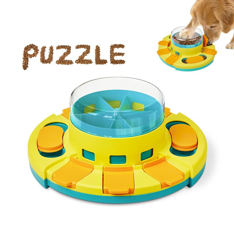Potaroma Dog Puzzle Toy 2 Levels, Slow Feeder, Dog Food Treat Feeding Toys for IQ Training, Dog Entertainment Toys for All Breeds 4.2 Inch Height
