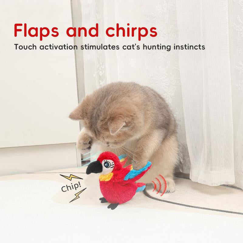 Cats&Dogs Go Crazy for This Touch-Activated Chirping Flamingo!