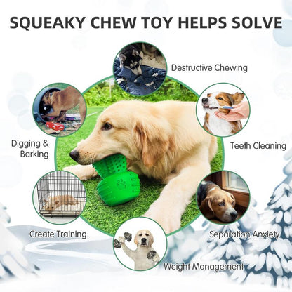 Cactus Shaped Dog Chew Toy, Pet Teeth Cleaning Toy, Pet Teeth Grinding Paw Toy, Pet Supplies, Pet Products