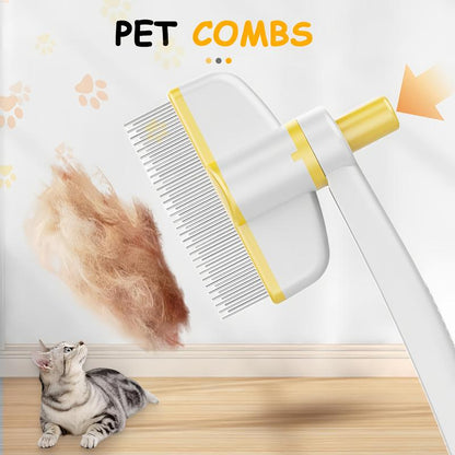Self Cleaning Slicker Brush - Skin Friendly Deshedding Grooming Tool for Dogs & Cats, Suitable for Shedding & Haired Pets