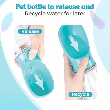 2-In-1 Portable Dog Water Bottle & Food Dispenser – Leak-Proof, Travel-Friendly, Durable Pet Hydration and Snack Container