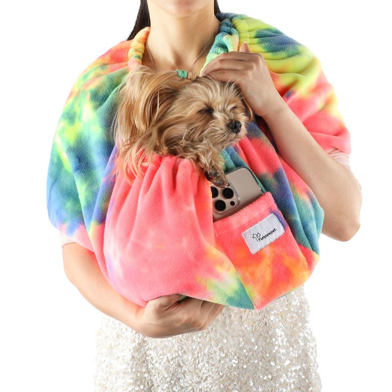 2025 Pet Sling Carrier L - Yunpawpet Handsfree Cat Sling Carrier Pouch for Chinchillas, Hedgehogs Puppies Kittens Dog Baby Cat Baby Dog Pet Hug Backpack