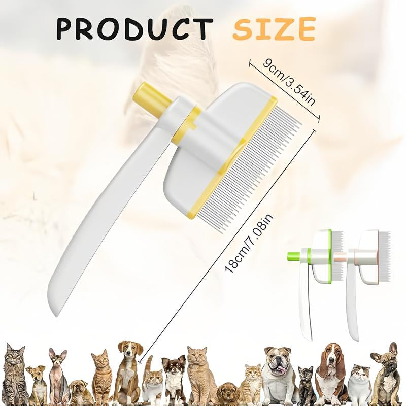 Self Cleaning Slicker Brush - Skin Friendly Deshedding Grooming Tool for Dogs & Cats, Suitable for Shedding & Haired Pets