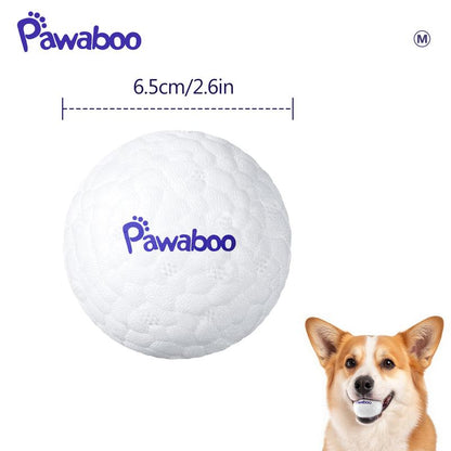 【Buy 1 Get 1 Free】Pawaboo Dog Balls for Aggressive Chewers, Indestructible Teething Tennis Balls for Dogs, Interactive High Bouncy Dog Toy Balls Water Toy Fetch Balls for Large Medium Small Dog and Puppies