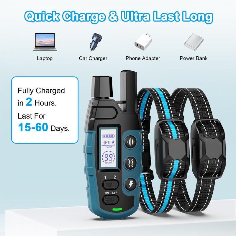 Dog Training Collar 2 Dogs-3300Ft Dog Shock Collar with Remote,Lp67 Waterproof E Collar for Dogs(5-120Lbs) #Cozyvibes #Petlife