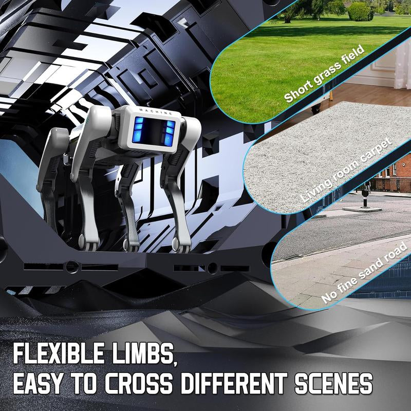 Robot Dog, AI Smart Pet, Can Dance and Do Kung Fu, with App/Remote Control, Supports Motion Programming, an Ideal Gift for Children