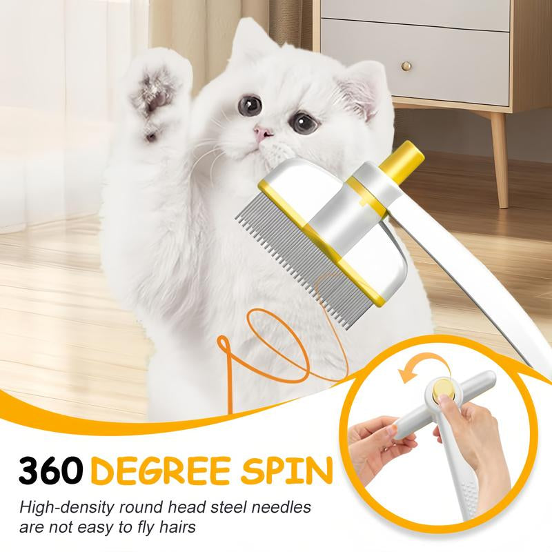 Self Cleaning Slicker Brush - Skin Friendly Deshedding Grooming Tool for Dogs & Cats, Suitable for Shedding & Haired Pets