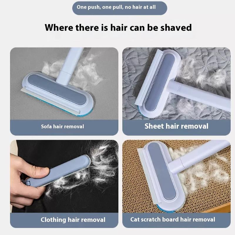 Pet Hair Remover for Furniture, Reusable, Washable Lint Brush for Dog and Cat Hair - Long Handle Design, Gentle on Couches, Carpets, Clothes, Bedding Cleaning Grooming Cleaner Removal