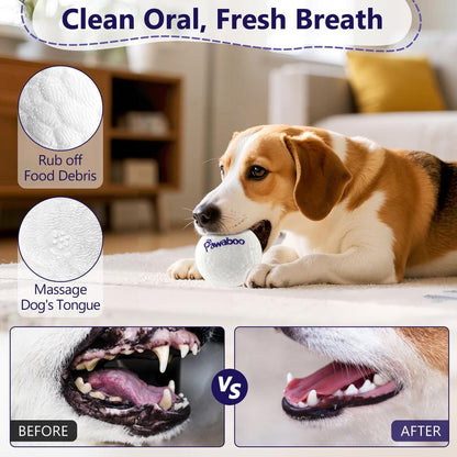 【Buy 1 Get 1 Free】Pawaboo Dog Balls for Aggressive Chewers, Indestructible Teething Tennis Balls for Dogs, Interactive High Bouncy Dog Toy Balls Water Toy Fetch Balls for Large Medium Small Dog and Puppies
