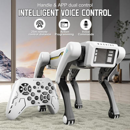 Robot Dog, AI Smart Pet, Can Dance and Do Kung Fu, with App/Remote Control, Supports Motion Programming, an Ideal Gift for Children