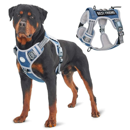 【Summer Sale】Auroth Tactical Dog Harness for Small to Large Dogs , Durable Reflective Dog Harness, Easy to Control, Large Dogs No Pull Adjustable Pet Harness, Dog & Cat Accessories, Pet Supplies