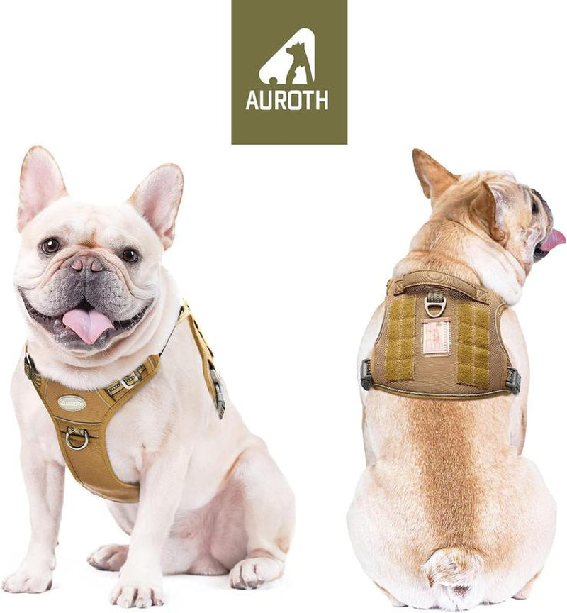 【Summer Sale】Auroth Tactical Dog Harness for Small to Large Dogs , Durable Reflective Dog Harness, Easy to Control, Large Dogs No Pull Adjustable Pet Harness, Dog & Cat Accessories, Pet Supplies