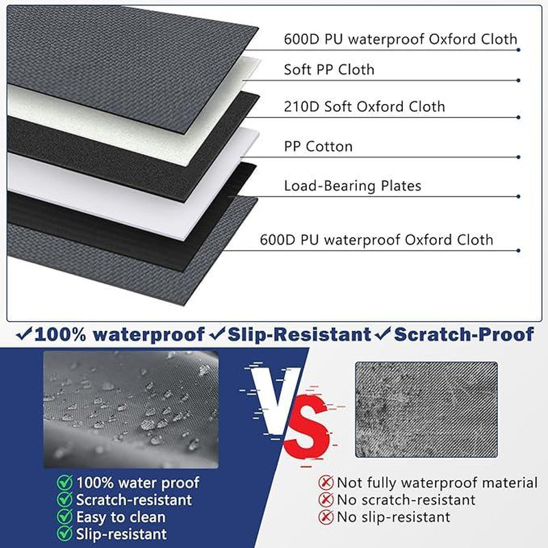 MIXJOY Dog Car Seat Cover for Large Medium Dogs, Dog Accessories, Waterproof and Breathable with Storage Pocket,For Suv/Truck,Pet Travel Stuff