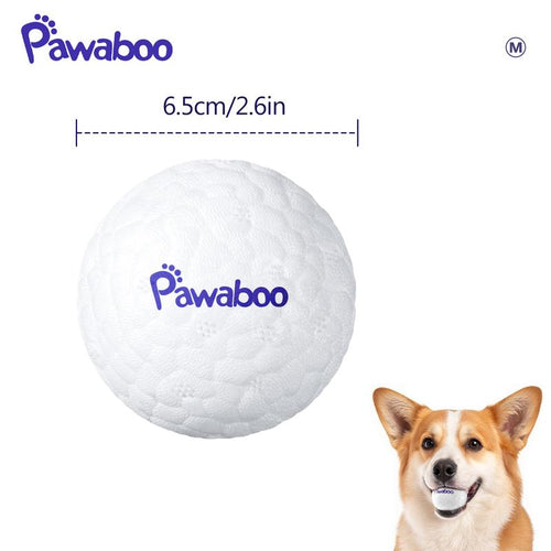 【Buy 1 Get 1 Free】Pawaboo Dog Balls for Aggressive Chewers, Indestructible Teething Tennis Balls for Dogs, Interactive High Bouncy Dog Toy Balls Water Toy Fetch Balls for Large Medium Small Dog and Puppies